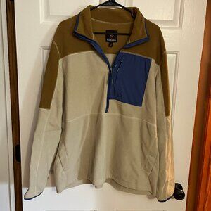 Mountain and Isles Men's Colorblock Fleece Quarter Zip Pullover Size XL